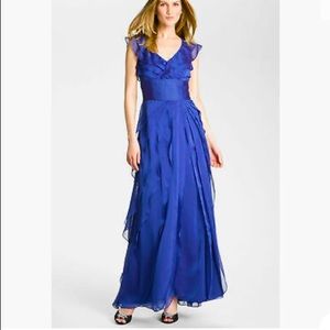 Adrianna Papell Tiered Chiffon Gown